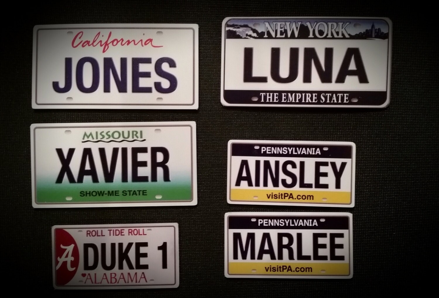 Full Color Kids License Plates Etsy