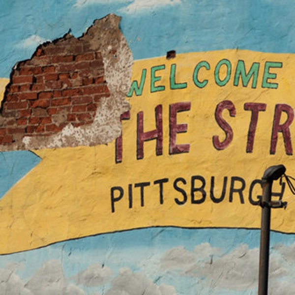 Welcome to the Strip Mural, Pittsburgh, Pennsylvania, Downtown, Free Matting