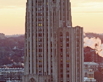 Cathedral of Learning tower - University of Pittsburgh Oakland landmark, Cathy, free matting