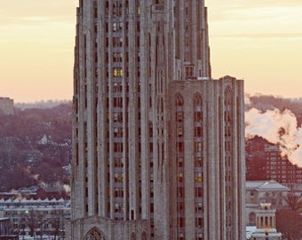 Cathedral of Learning tower - University of Pittsburgh Oakland landmark, Cathy, free matting