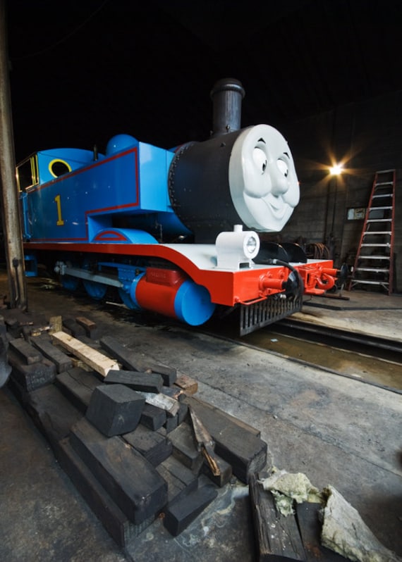 Thomas the Tank Engine at his birth place Steam Engine in the Etsy