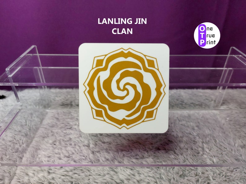 MDZS Clan Wooden Coasters. Set of 2 Mix and Match. Mo Dao Zu Shi image 3