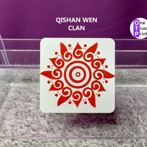 MDZS Clan Wooden Coasters. Set of 2 Mix and Match. Mo Dao Zu Shi image 4