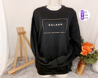 JungKook Golden Crewneck Sweatshirt. Jeon Jungkook. JK. BTS