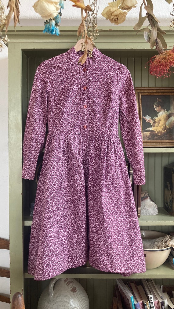 XS, Vintage Laura Ashley Dress, made in wales, pra