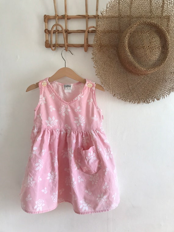 1980’s, 1990’s, Vintage Esprit mini pink dress, 2T