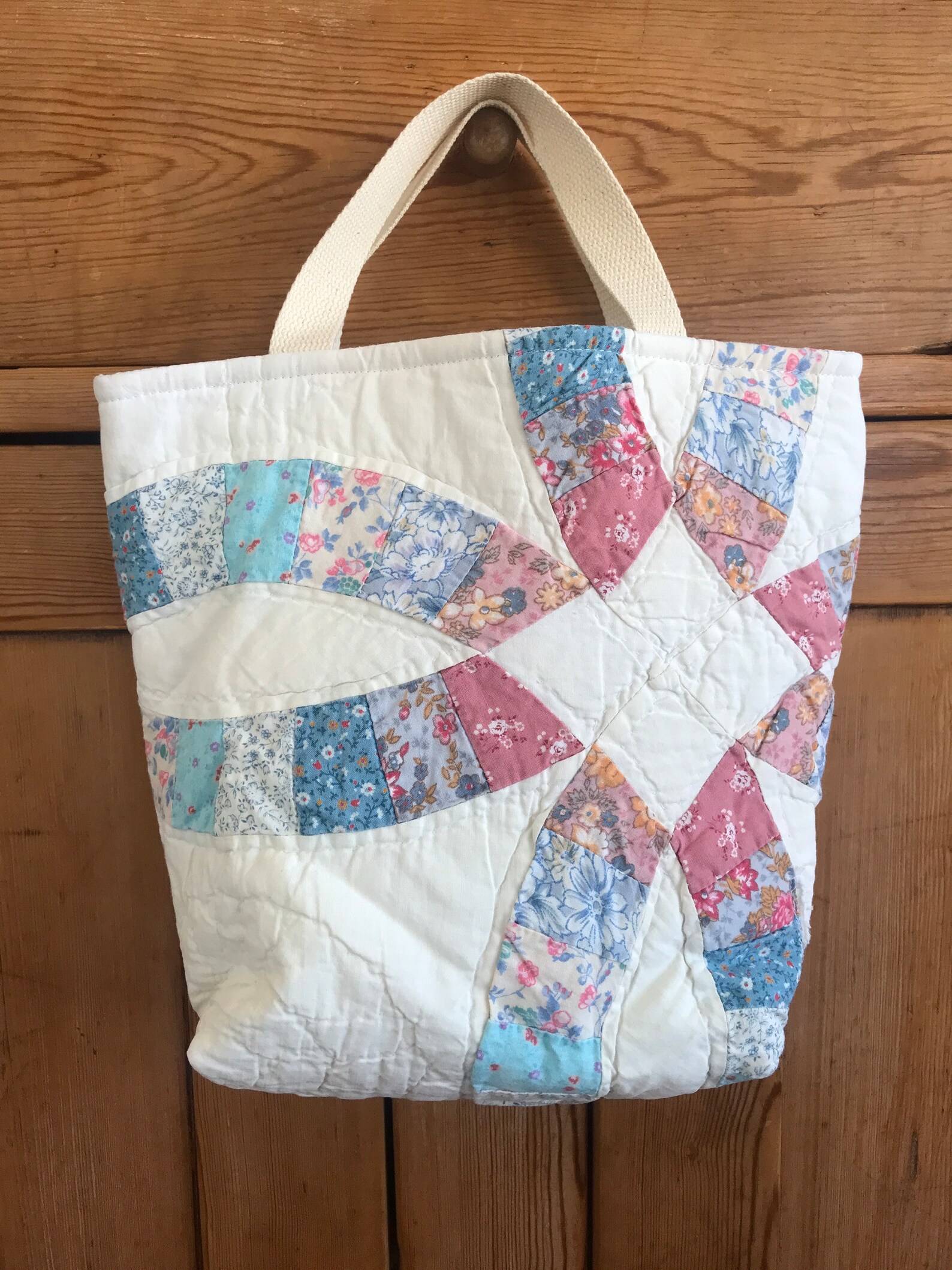 Vintage Repurposed Quilt Baskets Easter Baskets Purses Etsy