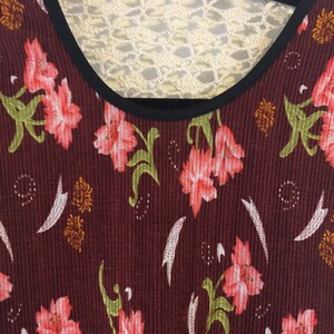 Vintage folkie dress, hippie dress, one size fits most, boho dress, free people style dress, bohemian dress, kinfolk, rustic dress, grunge image 4