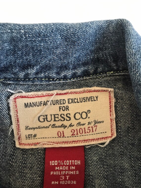 Vintage 3T Guess jean jacket, hippie kids, jean j… - image 10