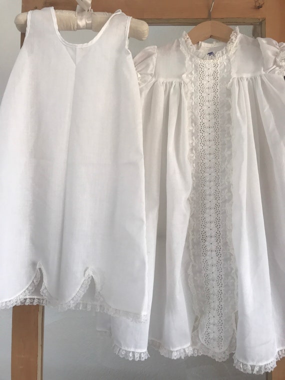 1970’s, 1980’s, vintage baby girls Christening dr… - image 1