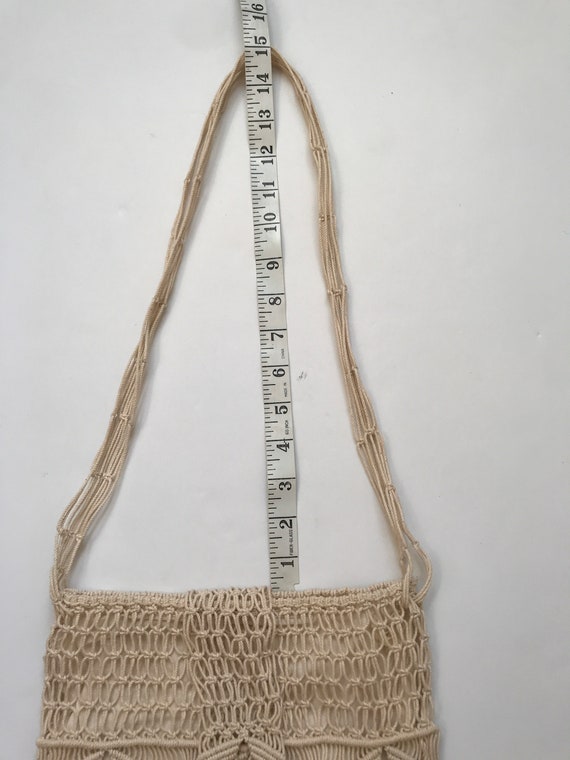 Vintage Macrame Purse, Woodstock Purse, Bohemian … - image 8