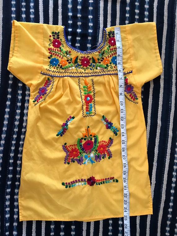 Vintage girls Oaxacan dress, hippie girls dress, … - image 8