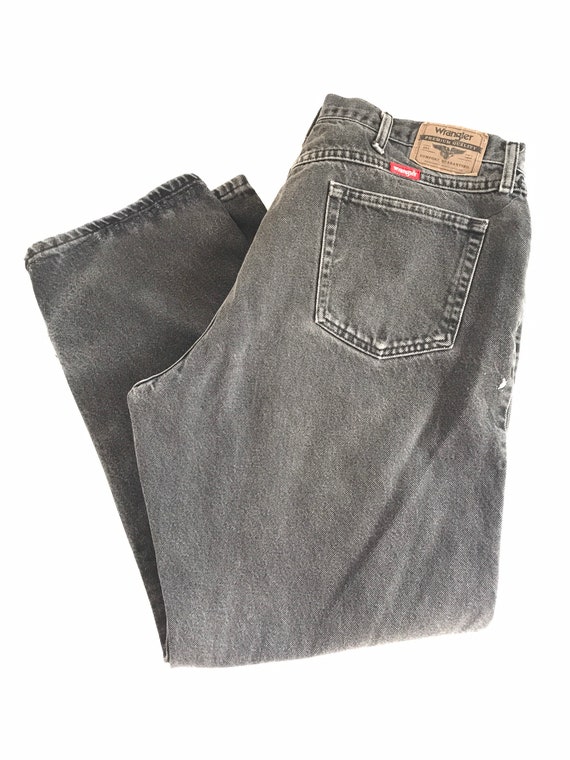 Vintage paint splattered wrangler jeans, W37 L29,… - image 4