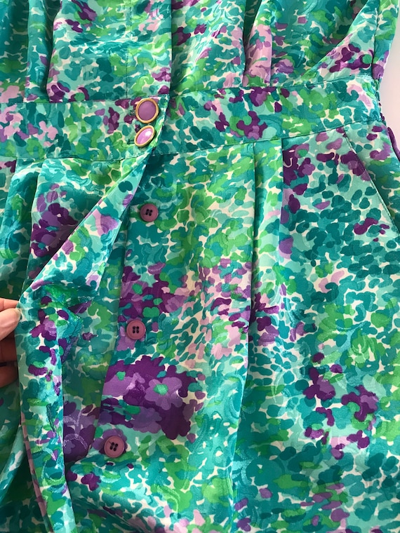 1980’s dress, floral pattern medium dress, design… - image 6
