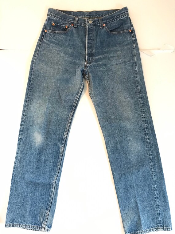 Vintage Levis 501xx, Made in USA, Levis Jeans, W32 L29, Vintage Levis 501 Jeans, Red Tab, 32, 1990s, 1980s, Well Worn Denim, High Rise, - Etsy Vintage Levis 501xx, Made in USA, Levis Jeans, W32 L29, Vintage Levis 501 Jeans, Red Tab, 32, 1990s, 1980s, Well Worn Denim, High Rise, - Etsy