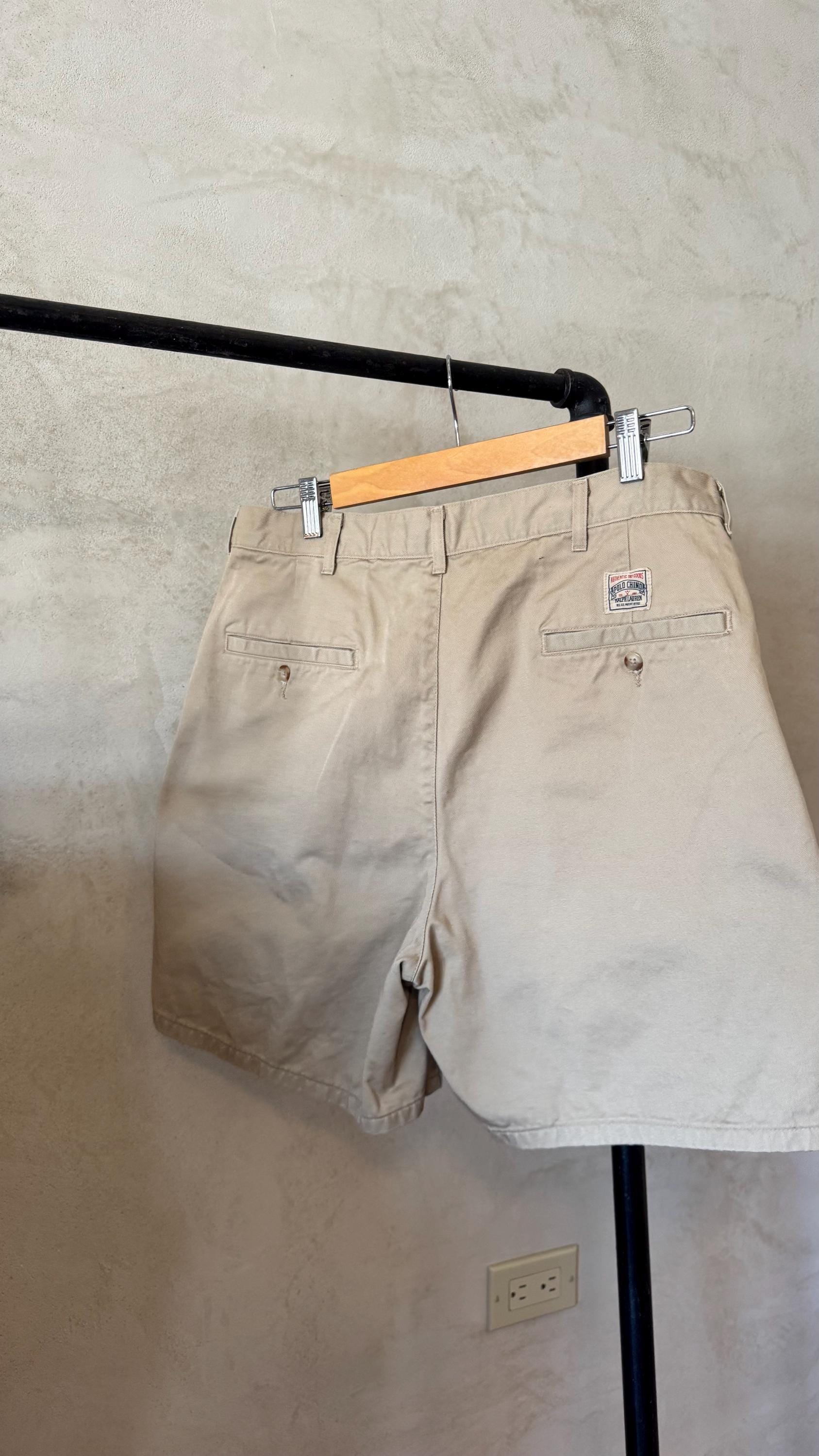 1980's, 1990's, Waist 34, 34”, Polo Chino Ralph Lauren Shorts