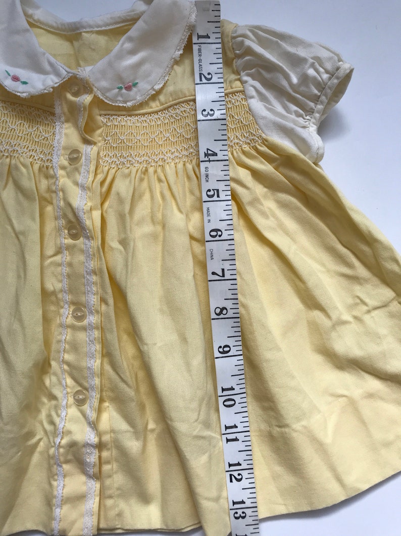 Dainty Dress Vintage Baby Dress Newborn 69 Months Baby Shower Gift Vintage Smocked Dress Handmade Smocked Dress 1960/'S Baby Dress