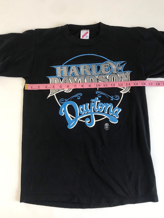 Vintage Jerzees Harley Davidson Tee, small, singl… - image 9