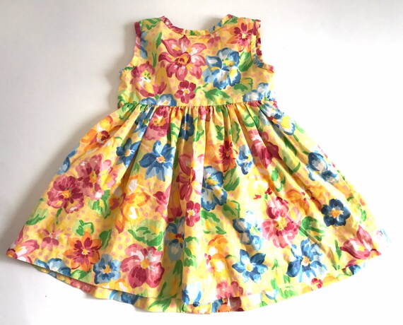 1990’s, Toddler girls Kole Kole Hawaiian floral d… - image 2