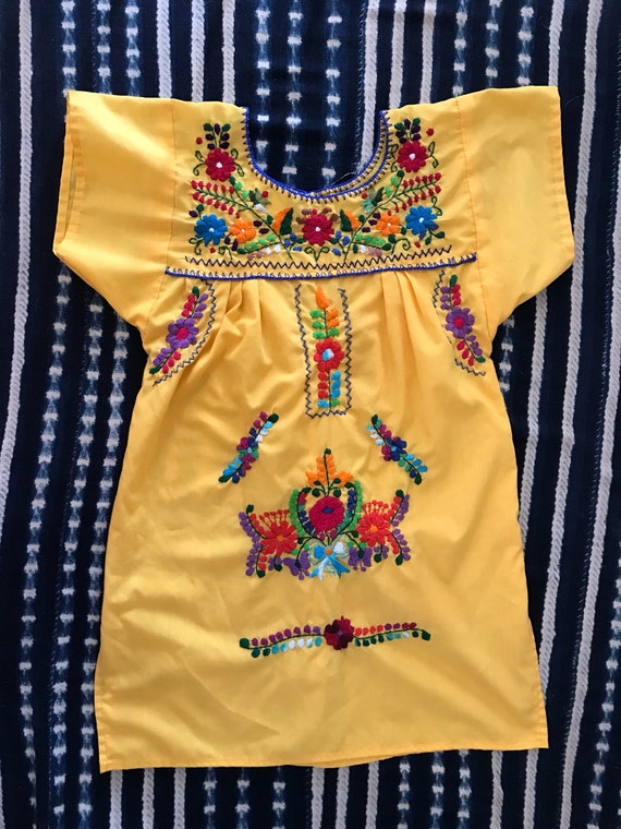 Vintage girls Oaxacan dress, hippie girls dress, … - image 5