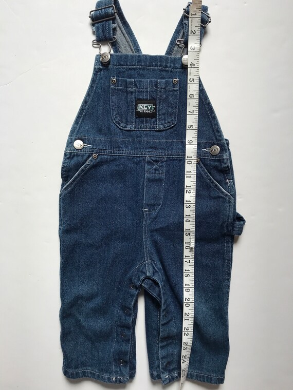 Vintage key overalls, carpenter style,  denim ove… - image 10