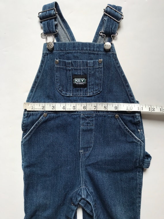 Vintage key overalls, carpenter style,  denim ove… - image 9