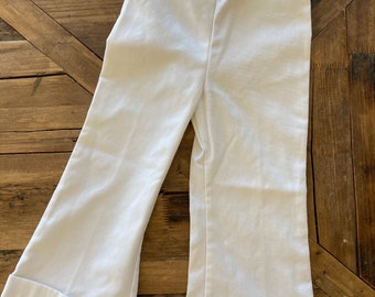 1970's, Vintage Sailor Pants, Health-tex White Sailor Bells 1970's, Vintage Sailor Pants, Health-tex White Sailor Bells