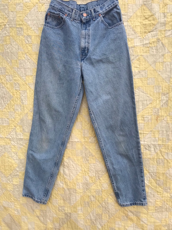 1980’s, 1990’s, Vintage chic jeans, light wash hi… - image 1