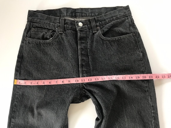 1980’s, 90’s, Vintage Levis 501 raw hem jeans, ma… - image 9