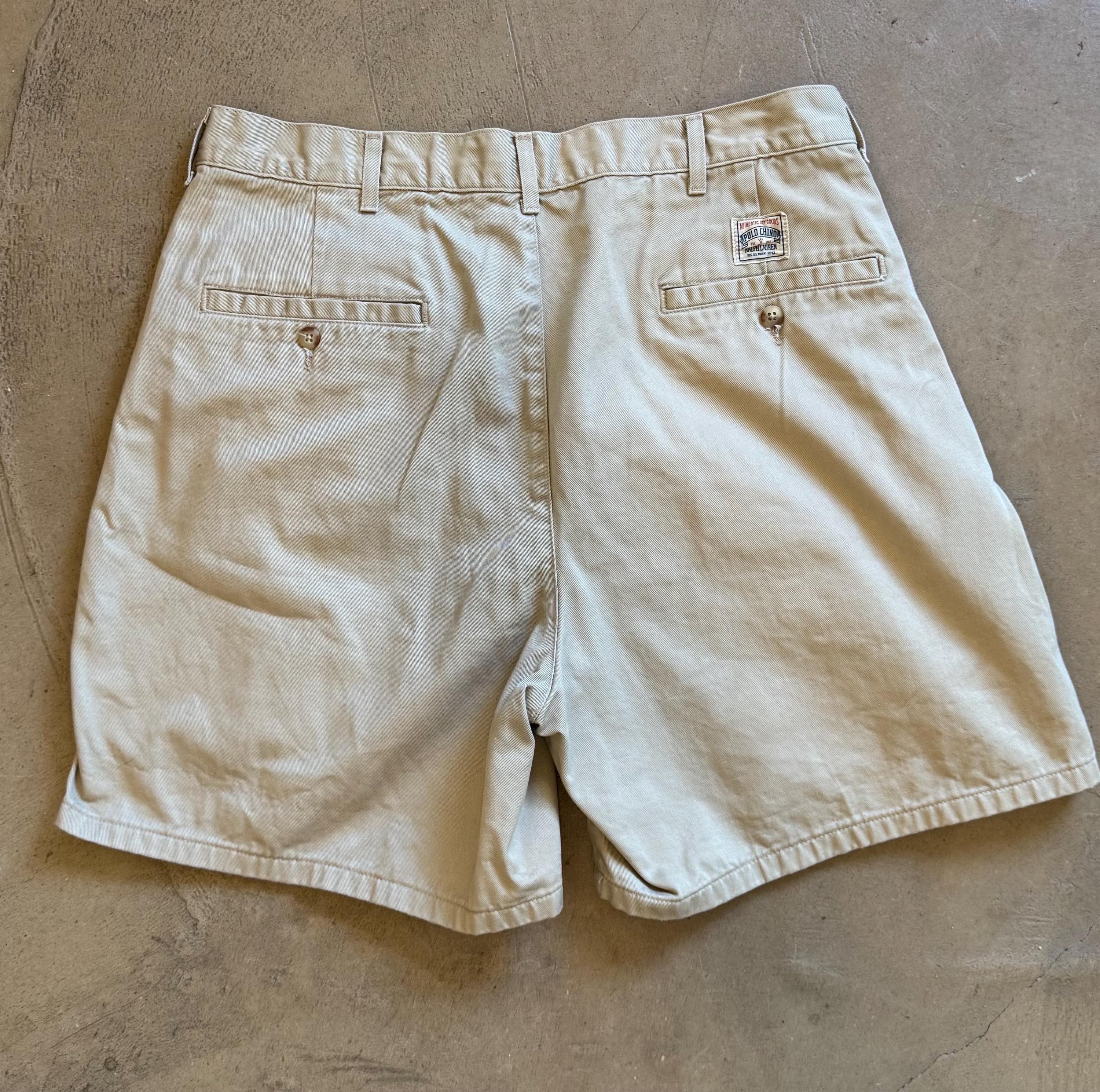 1980's, 1990's, Waist 34, 34”, Polo Chino Ralph Lauren Shorts