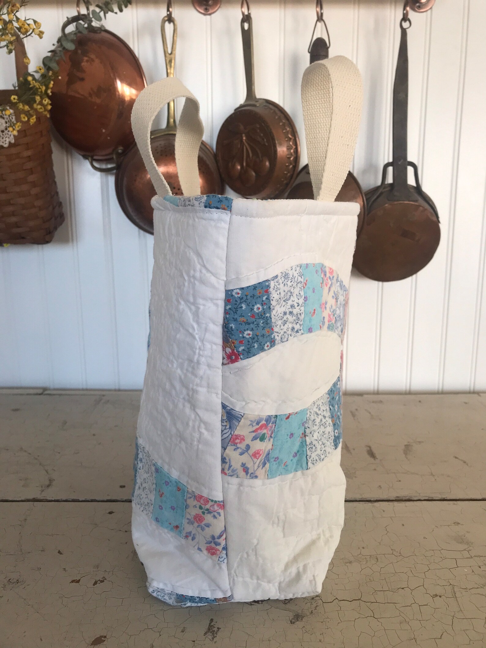 Vintage Repurposed Quilt Baskets Easter Baskets Purses Etsy