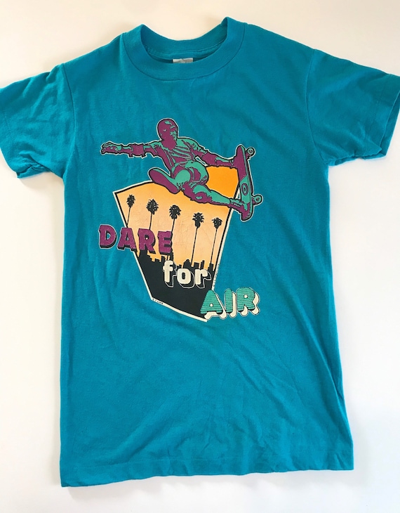 1980’s, 1990’s, Dare for Air kids graphic skater t