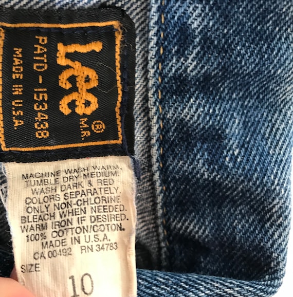 Vintage youth lee jean jacket, Union made, USA ma… - image 6