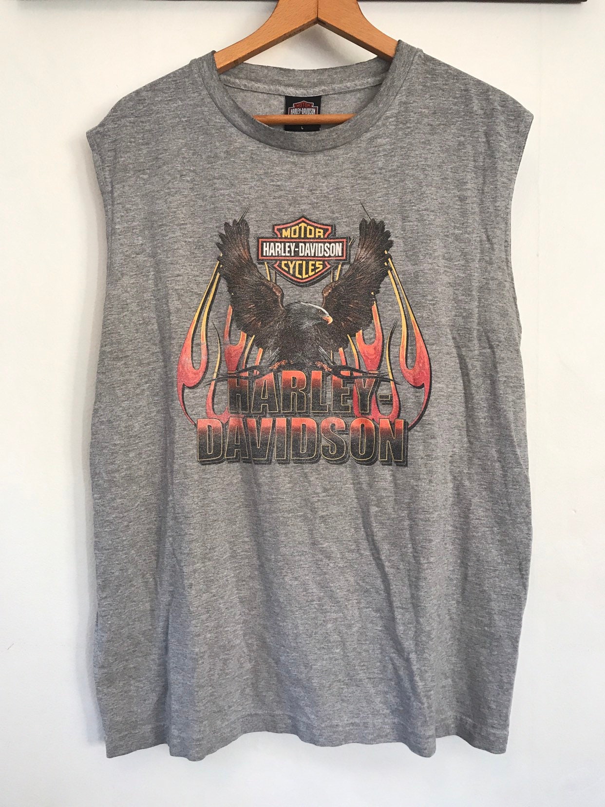 Vintage Harley Davidson Tee, Harley Tank Top, Oversized Harley