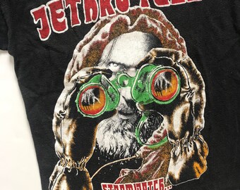 80s JETHRO TULL バンドT ブラック ビンテージ USA製 Vintage 1982 Jethro Tull Concert T-shirt Black M 80s