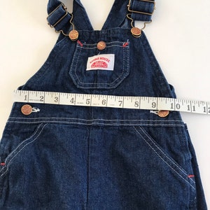 Vintage Roundhouse overalls, denim bibs, denim overalls, made in USA, vintage baby denim, jean overalls, kinfolk, vintage overalls, 18 month image 8