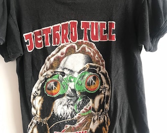 Vintage Band Tee, 1980 Stormwatch Tour Shirt, Small, Jethro Tull