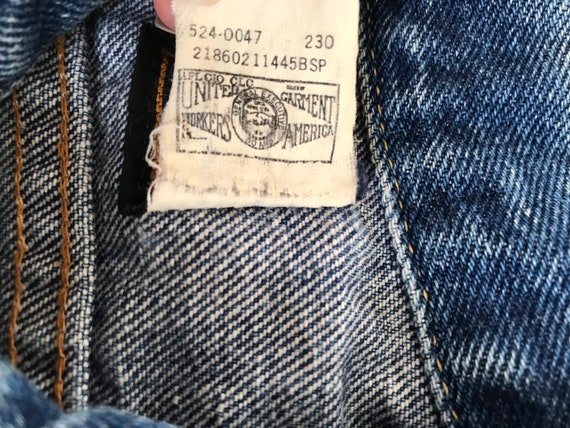 Vintage youth lee jean jacket, Union made, USA ma… - image 7