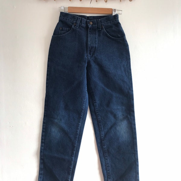 Vintage 90’s Riders indigo jeans, high rise, high waisted, 24”, youth 12, mom jeans, women’s XS, youth large, 1990’s jeans, vintage denim,