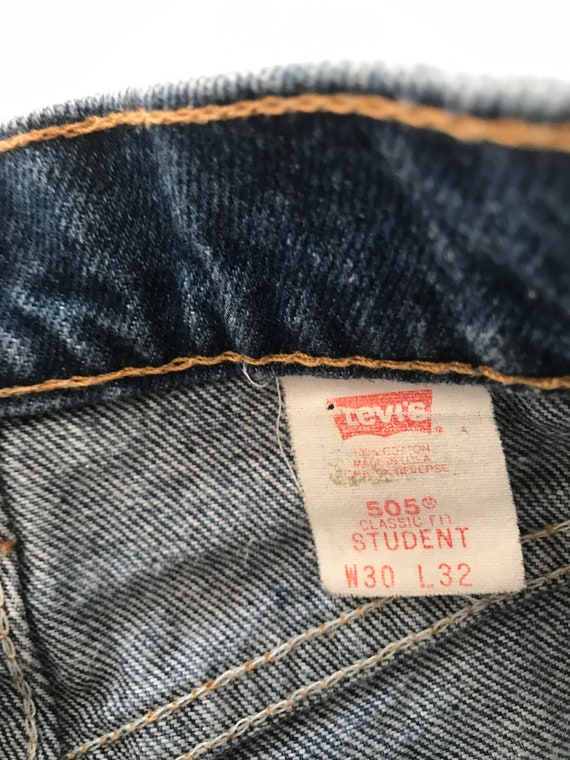 Vintage Levis 505 classic student fit, 28”, levis… - image 6