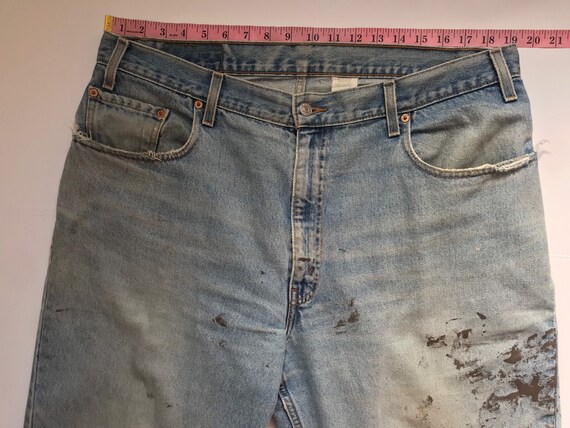 Vintage Levis 560 jeans, 38”, distressed denim, p… - image 9