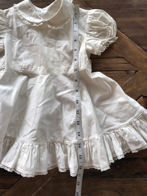 1950’s, 1960’s, baby girls white ruffle dress, fu… - image 8