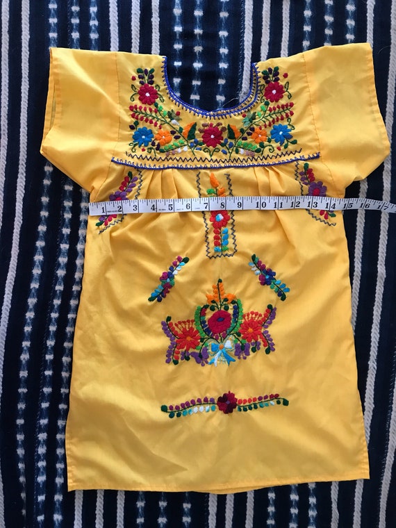 Vintage girls Oaxacan dress, hippie girls dress, … - image 7