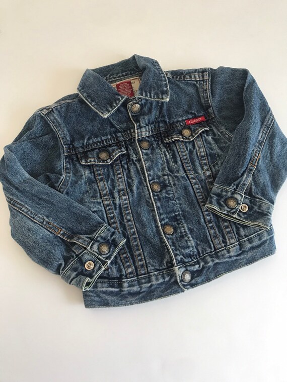 Vintage 3T Guess jean jacket, hippie kids, jean j… - image 3