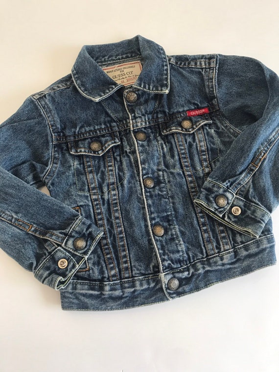 Vintage 3T Guess jean jacket, hippie kids, jean j… - image 2