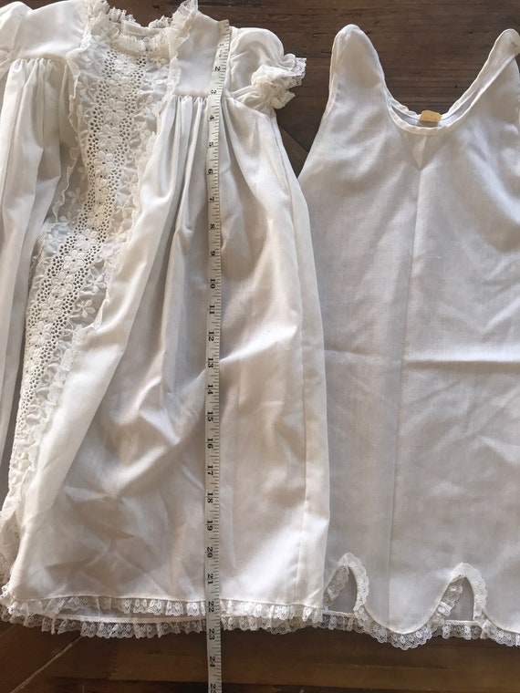 1970’s, 1980’s, vintage baby girls Christening dr… - image 10