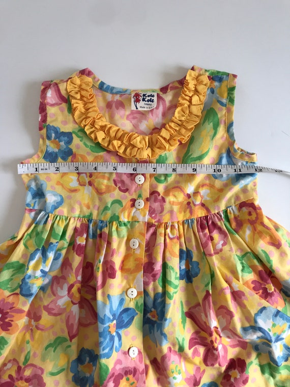 1990’s, Toddler girls Kole Kole Hawaiian floral d… - image 10