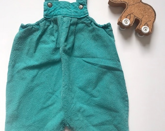 Vintage 18 month overalls, bottom buddies, made in vermont, hippie baby, kinfolk, bohemian baby, baby overalls, baby shortalls, handmade