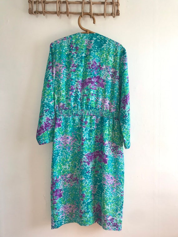 1980’s dress, floral pattern medium dress, design… - image 3