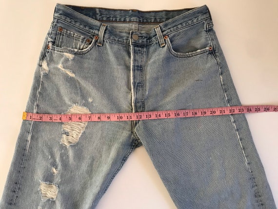 Made in USA Levis 501, vintage Levis jeans, 33”, … - image 9